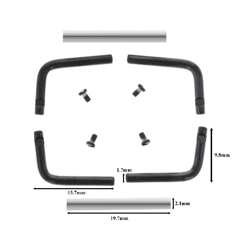 3 SET BAR,SCREW,CONNECTOR FOR PAM 292 CERAMIC RADIOMIR 45MM BLACK SEAL BLACK