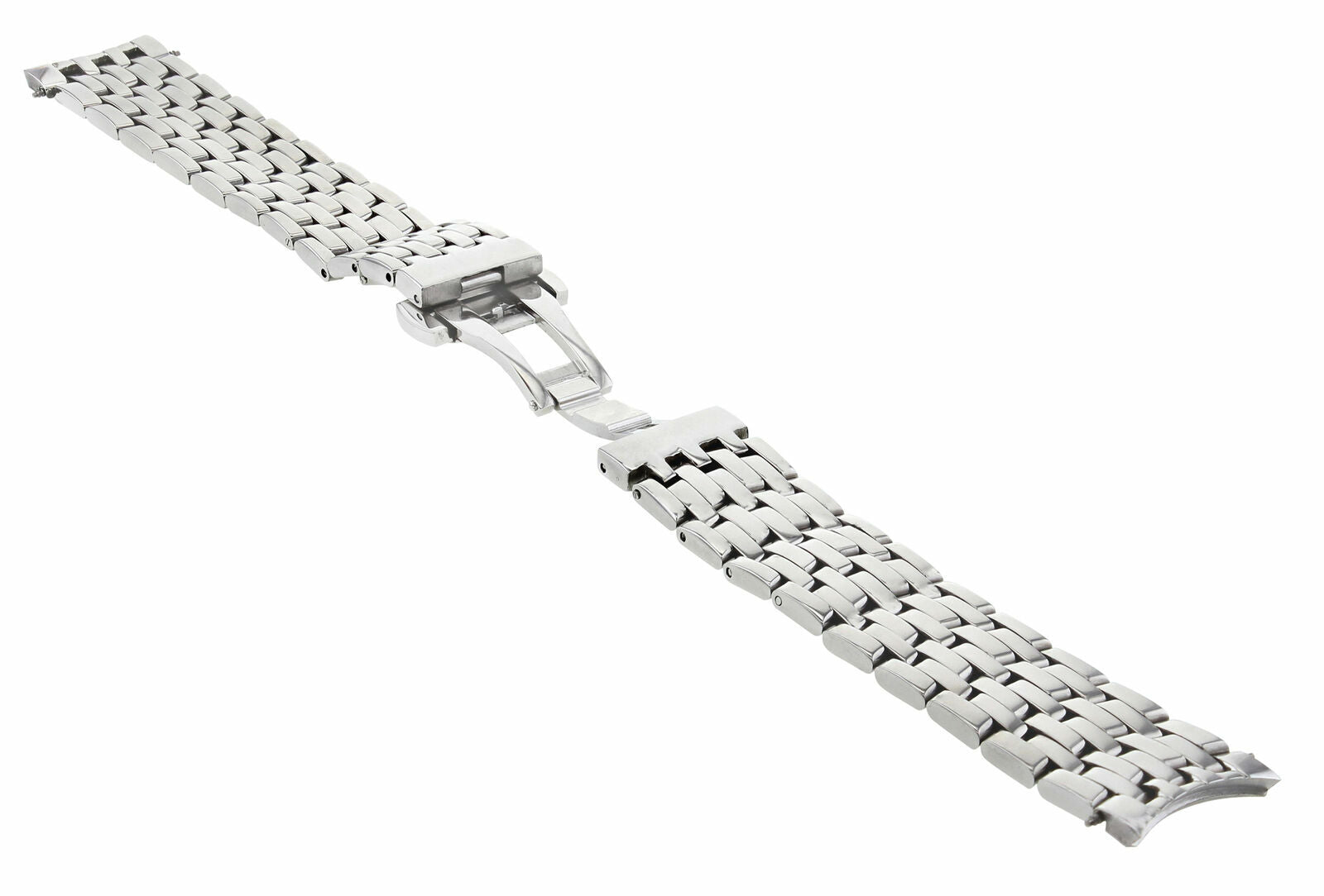 20MM WATCH BAND BRACELET FOR MENS OMEGA DE VILLE 7 LINKS STAINLESS STEEL CURVED