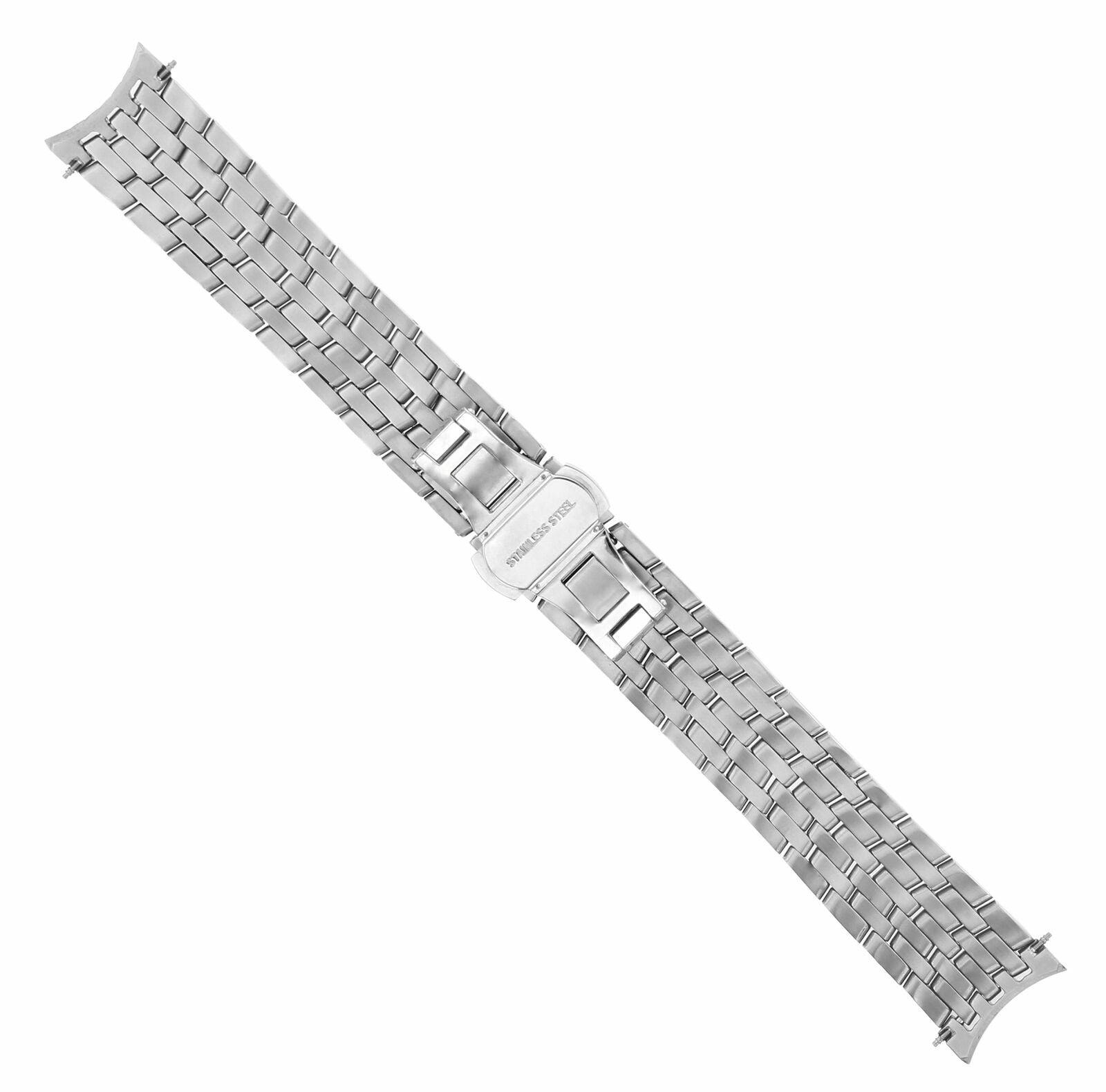 20MM WATCH BAND BRACELET FOR MENS OMEGA DE VILLE 7 LINKS STAINLESS STEEL CURVED