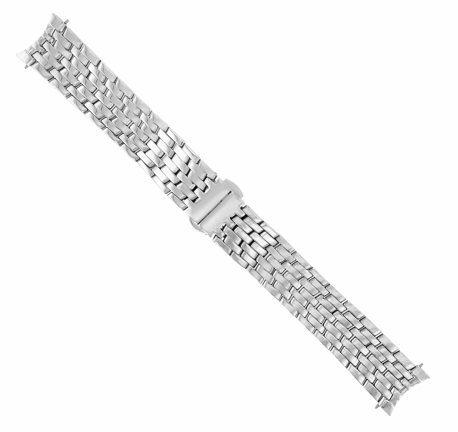 20MM WATCH BAND BRACELET FOR MENS OMEGA DE VILLE 7 LINKS STAINLESS STEEL CURVED