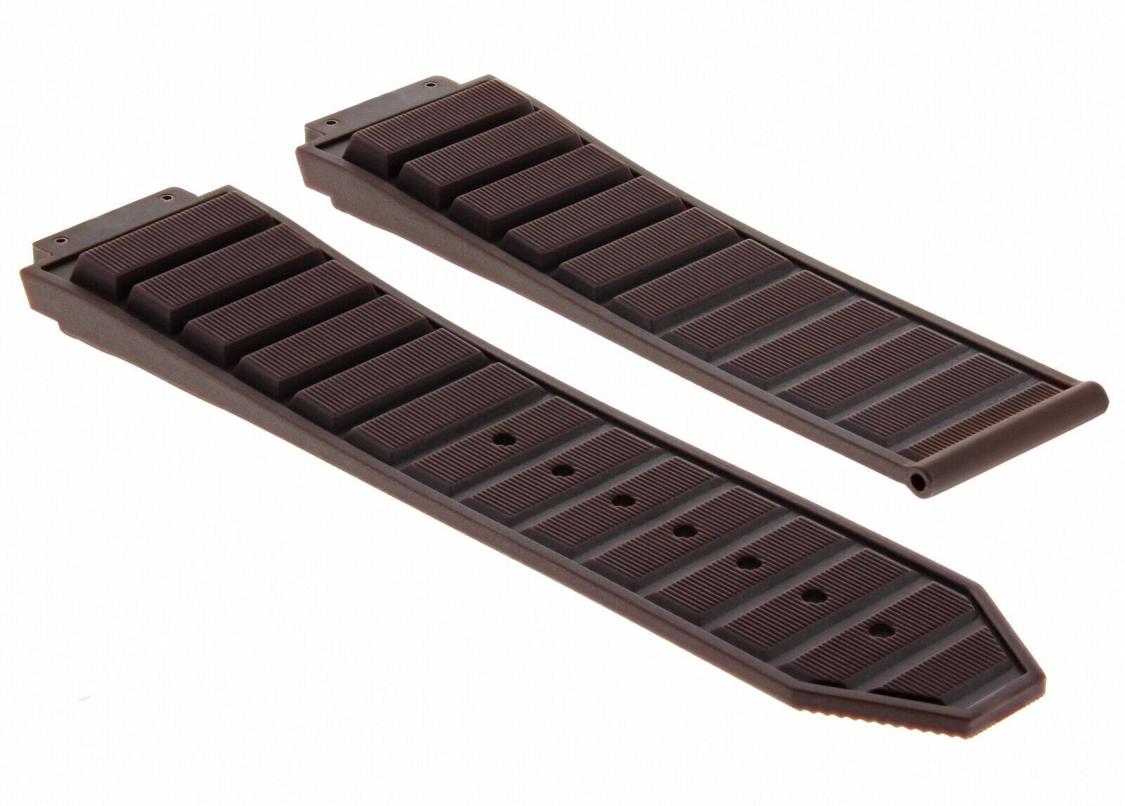 24MM RUBBER SILICONE WATCH BAND STRAP FOR HUBLOT 44-45MM H BIG BANG WATCH BROWN