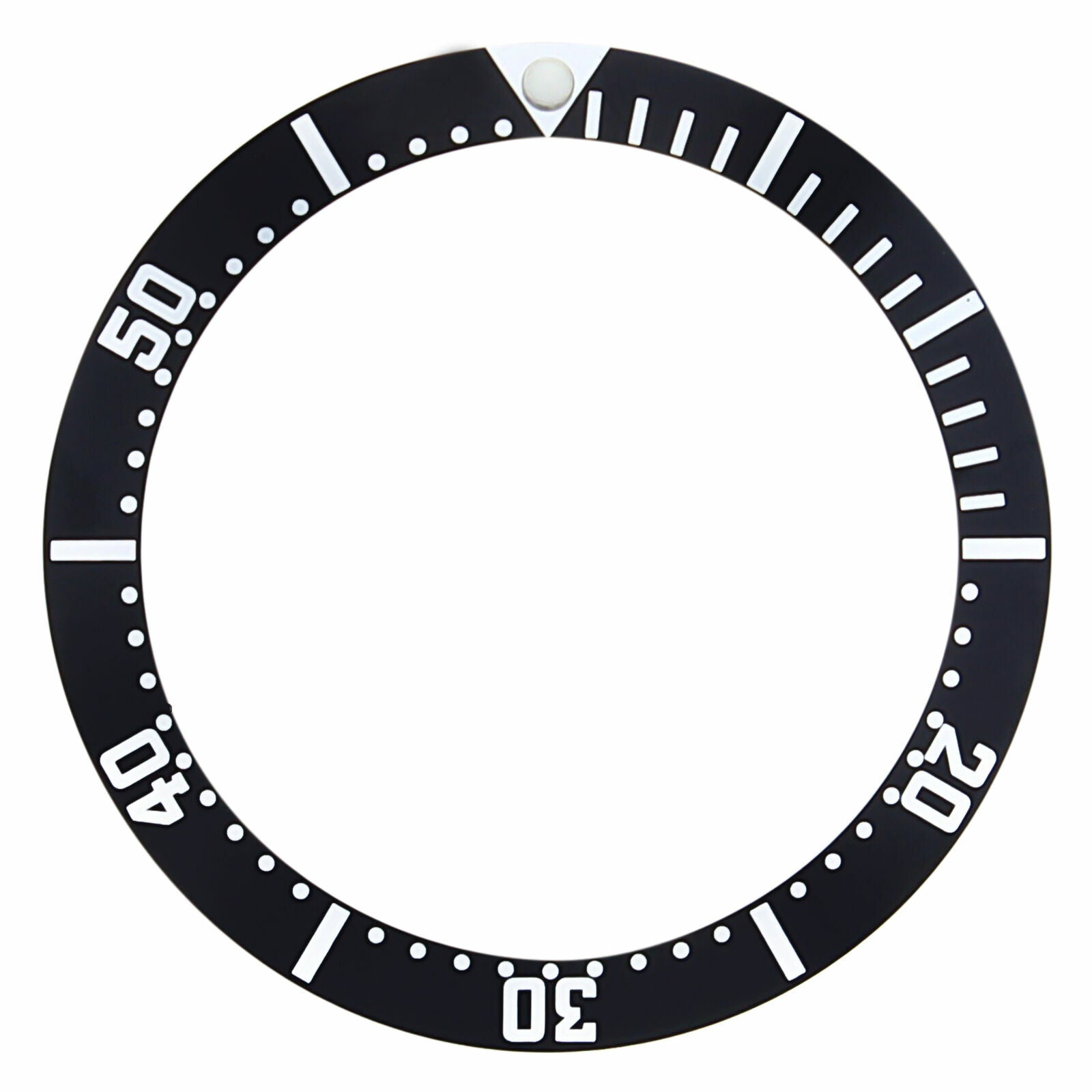 BEZEL INSERT FOR OMEGA SEAMASTER CHRONOMETER GMT 2535.80 AUTOMATIC BLACK