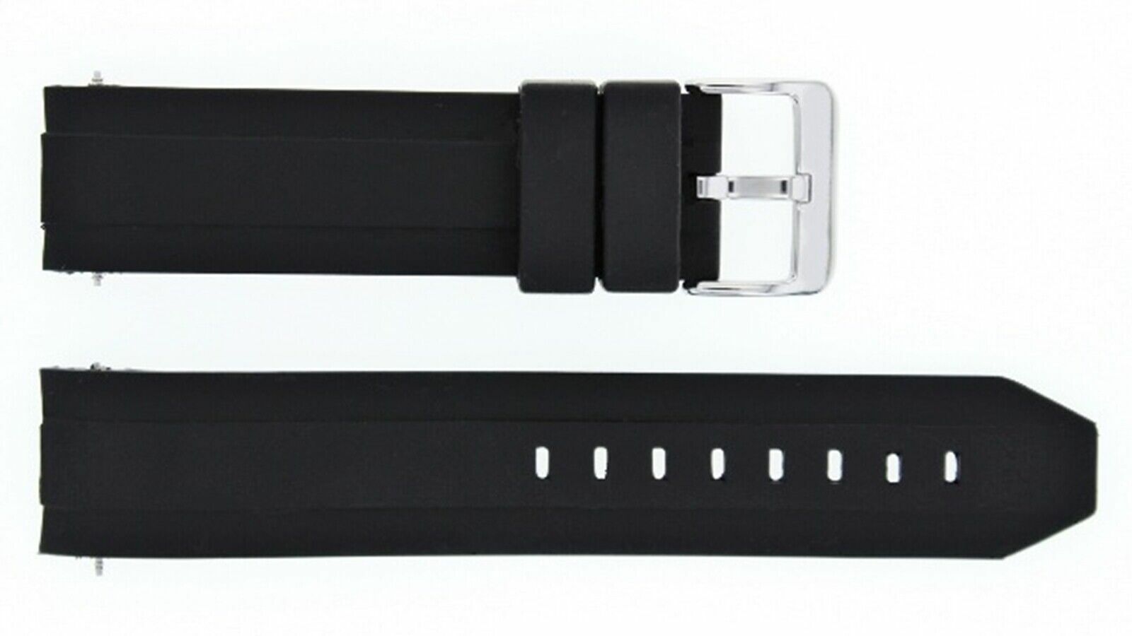 20MM RUBBER WATCH BAND STRAP FOR BREITLING  NAVITIMER CHRONOMAT0 A13035 BLACK