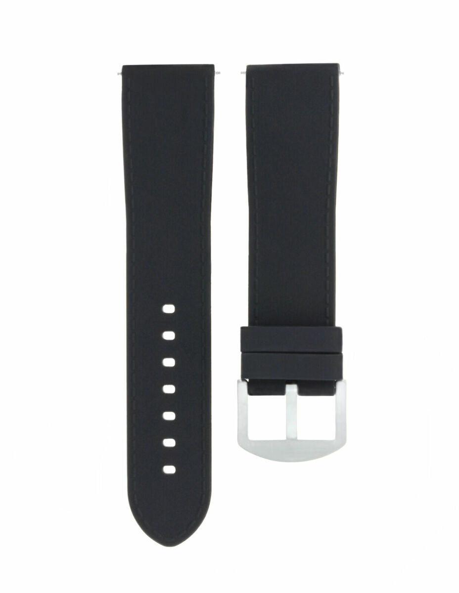 23MM RUBBER SILICONE WATCH STRAP BAND FOR U-BOAT 48MM LUMINOX WATCH BLACK