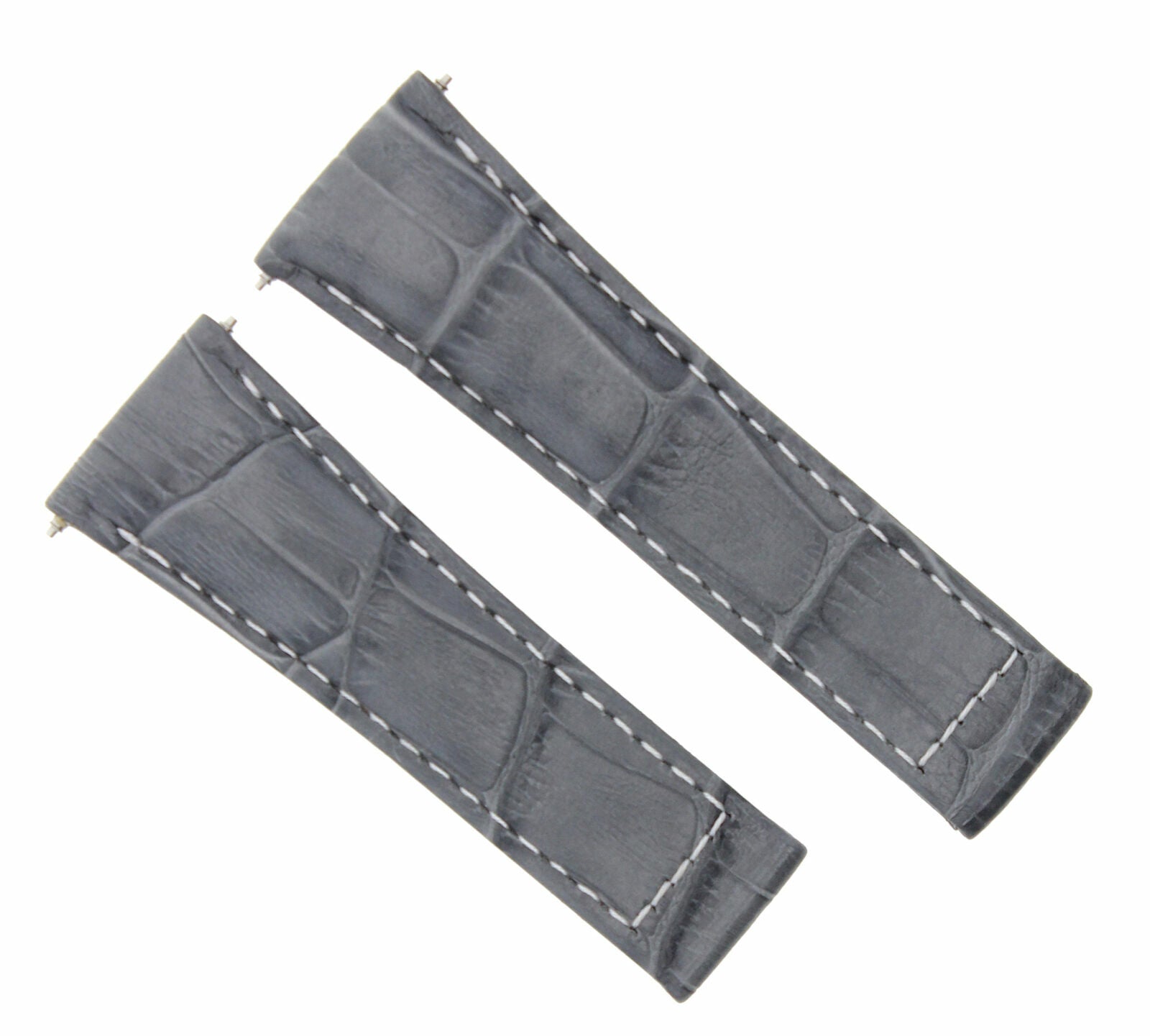 20MM NEW LEATHER STRAP BAND FOR ROLEX DAYTONA 116518 116520 GREY WS REGULAR