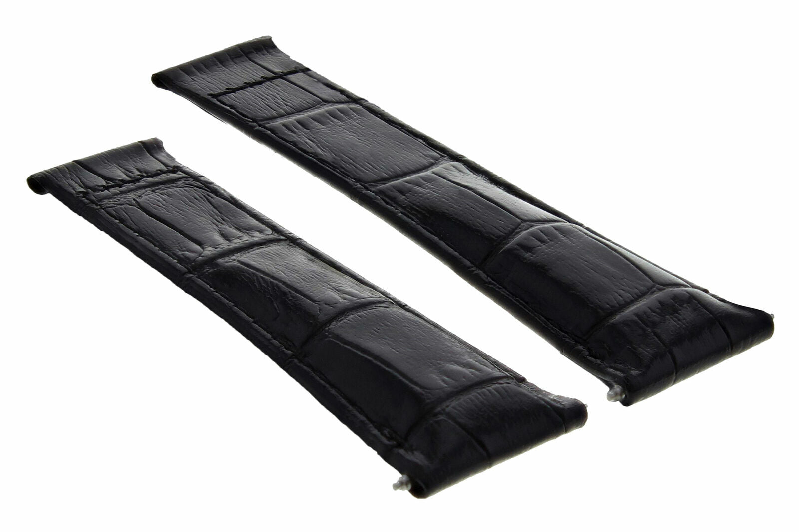 20MM LEATHER STRAP BAND ITALIAN FOR ROLEX DAYTONA 116518 116519 16520 BLACK LONG