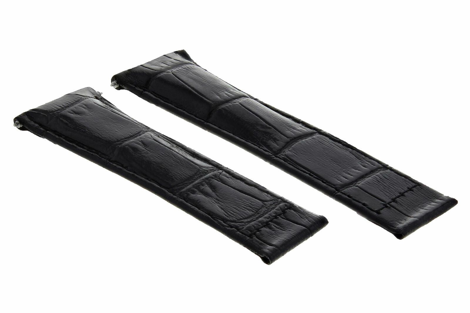 20MM LEATHER STRAP BAND ITALIAN FOR ROLEX DAYTONA 116518 116519 16520 BLACK LONG