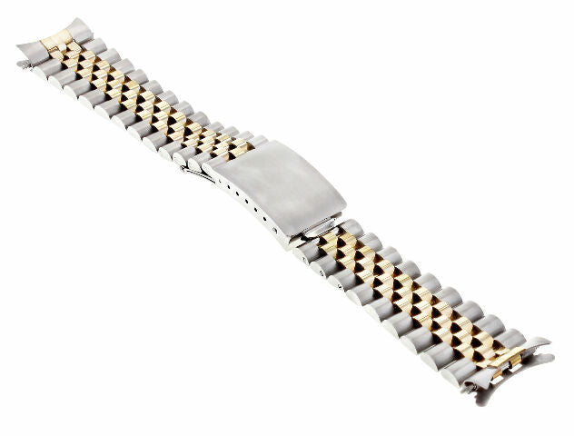 20MM 14K GOLD TWO TONE JUBILEE WATCH BAND FOR ROLEX DATEJUST 16233 16013 16014