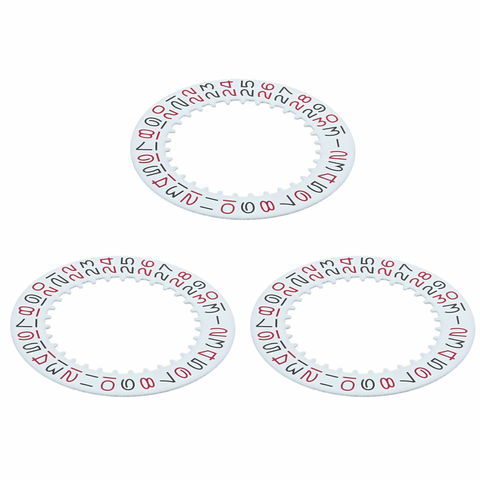 3 DATE DISC FOR ROLEX SUBMARINER,GMT ROULETTE 1680 1665 16650 16570 WH/RED/BLACK
