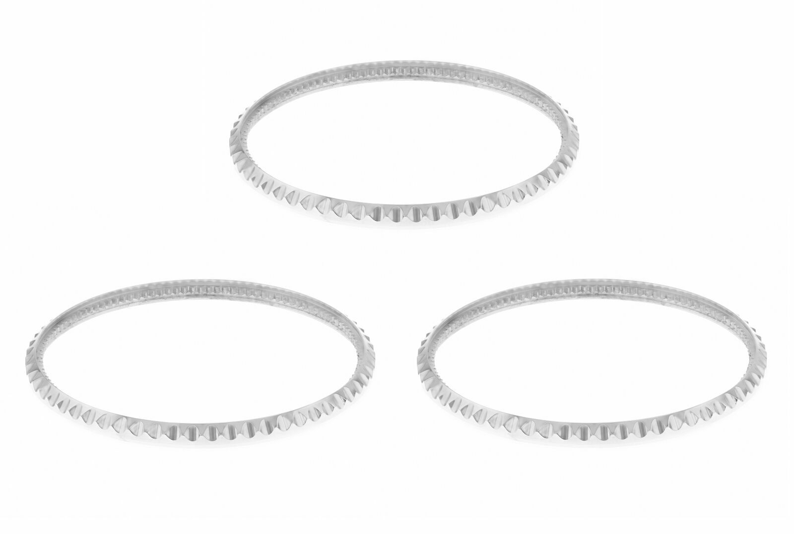 3 PCS STAINLESS STEEL BEZEL RING INSERT FOR SEA DWELLER 16660 16600 WATCH