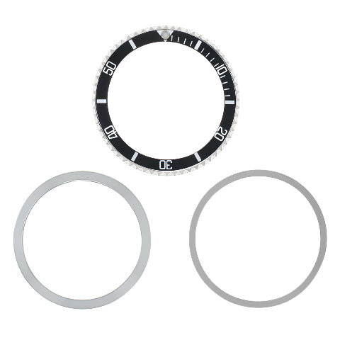 Bezel & Insert for Tudor Submariner Prince Oysterdate 79090 79190 Black