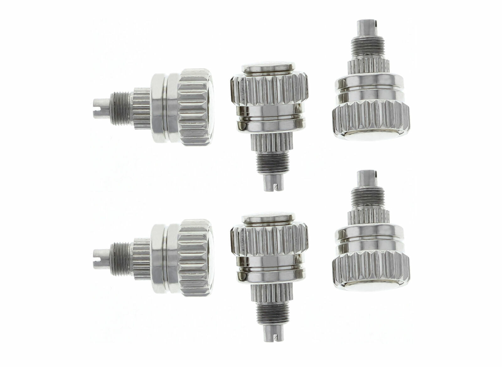 6 DAYTONA WATCH CROWN SCREW PUSHER FOR ROLEX WATCH 16518 16519 16520 16523 STEEL