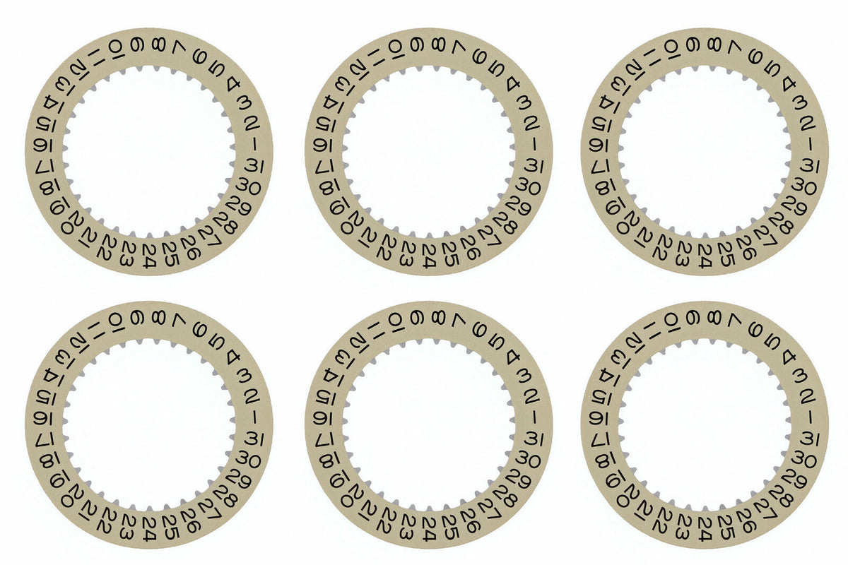 6 CALENDER DATE DISC FOR ROLEX DATE,DATEJUST AIRKING EXPLORER 3130/313