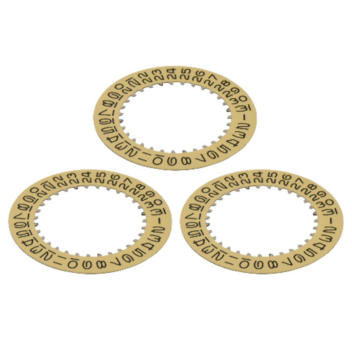 3 DATE DISC FOR ROLEX DATEJUST SUBMARINER GMT 3035 5099 16013 16014 CHAMPAGNE