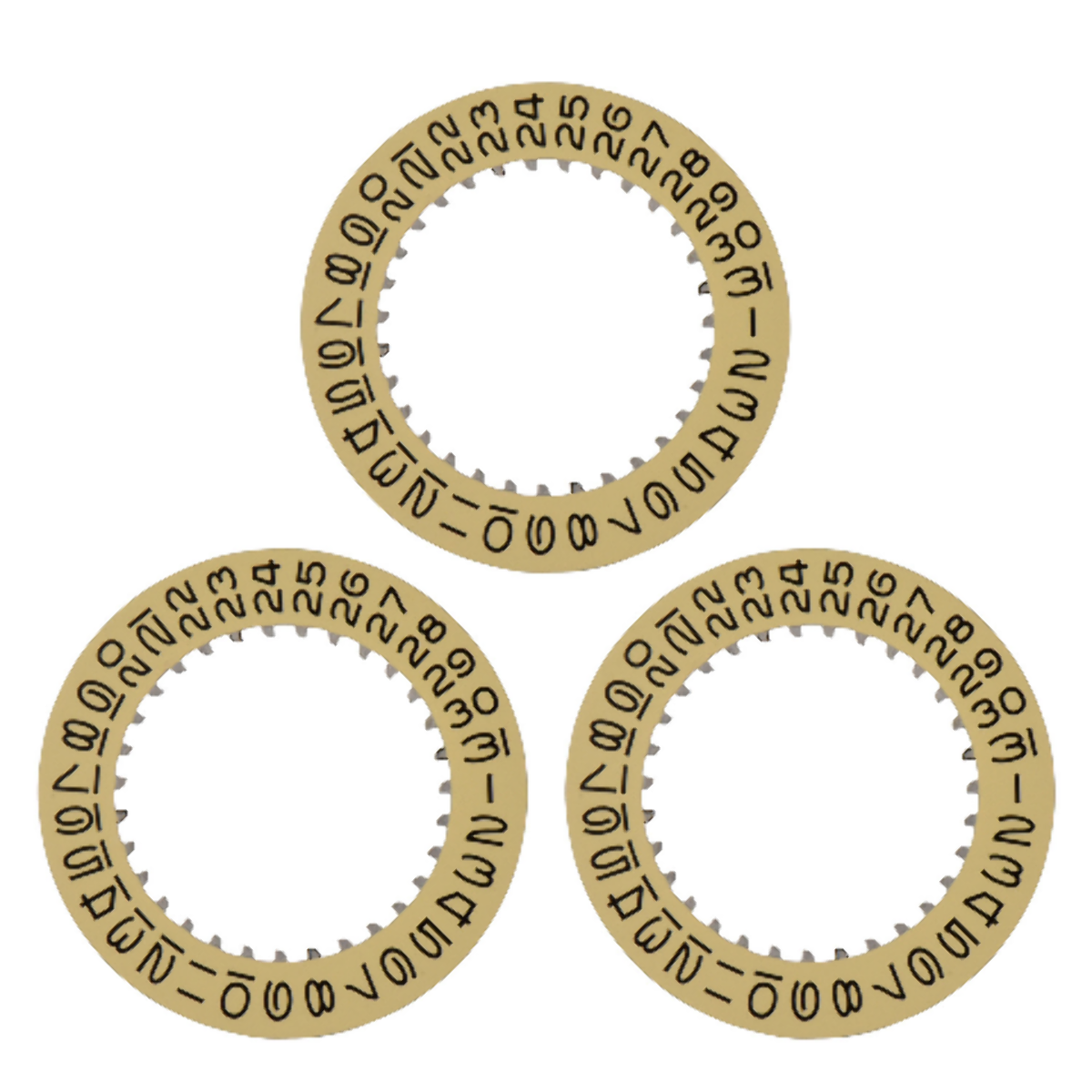3 DATE DISC FOR ROLEX DATEJUST SUBMARINER GMT 3035 5099 16013 16014 CHAMPAGNE