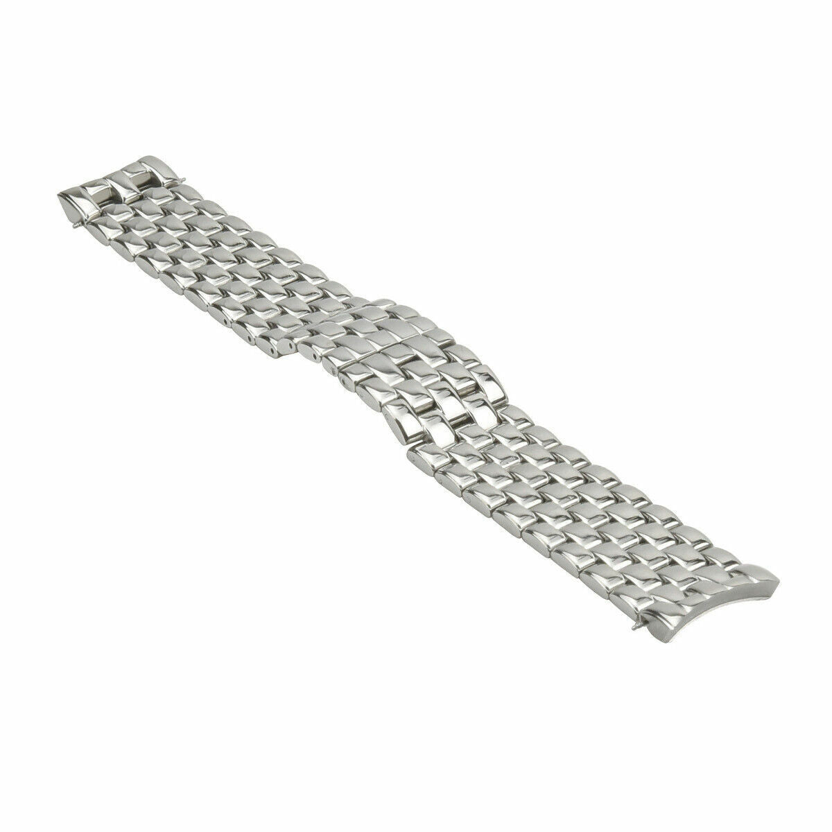 WATCH BAND BRACELET FOR BREITLING PILOT NAVITIMER BENTLEY COLT 20MM CURVED SHINY