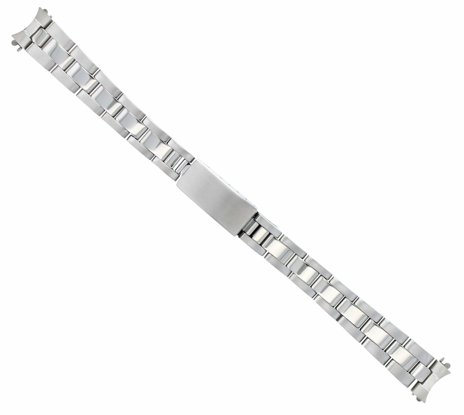OYSTER WATCH BAND BRACELET SHINY/CENTER FOR 26MM ROLEX DATE DATEJUST LADY 13MM