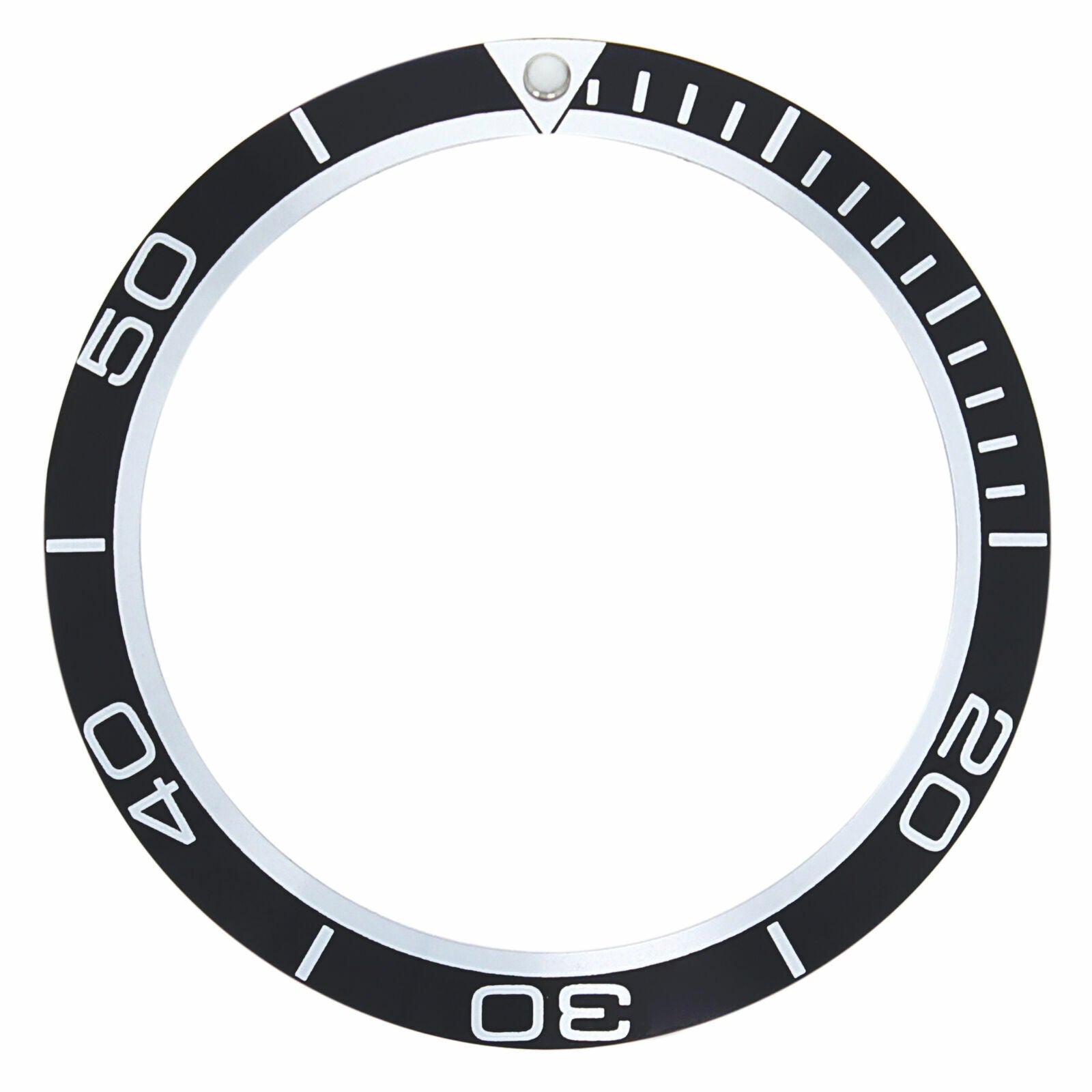 BEZEL INSERT FOR OMEGA SEAMASTER PLANET OCEAN WATCH BLACK FIT 41MM CASE