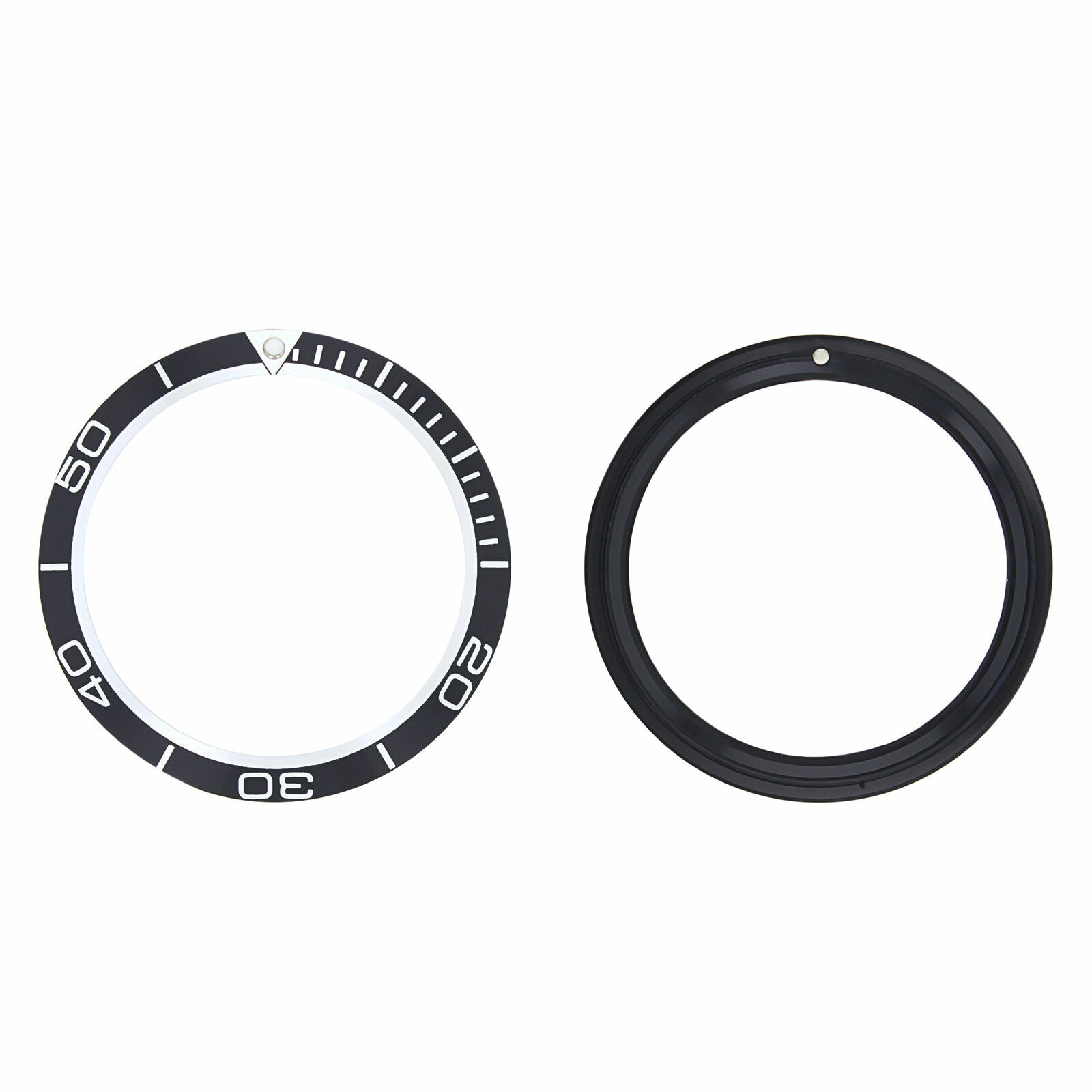 BEZEL INSERT FOR OMEGA SEAMASTER PLANET OCEAN WATCH BLACK FIT 41MM CASE
