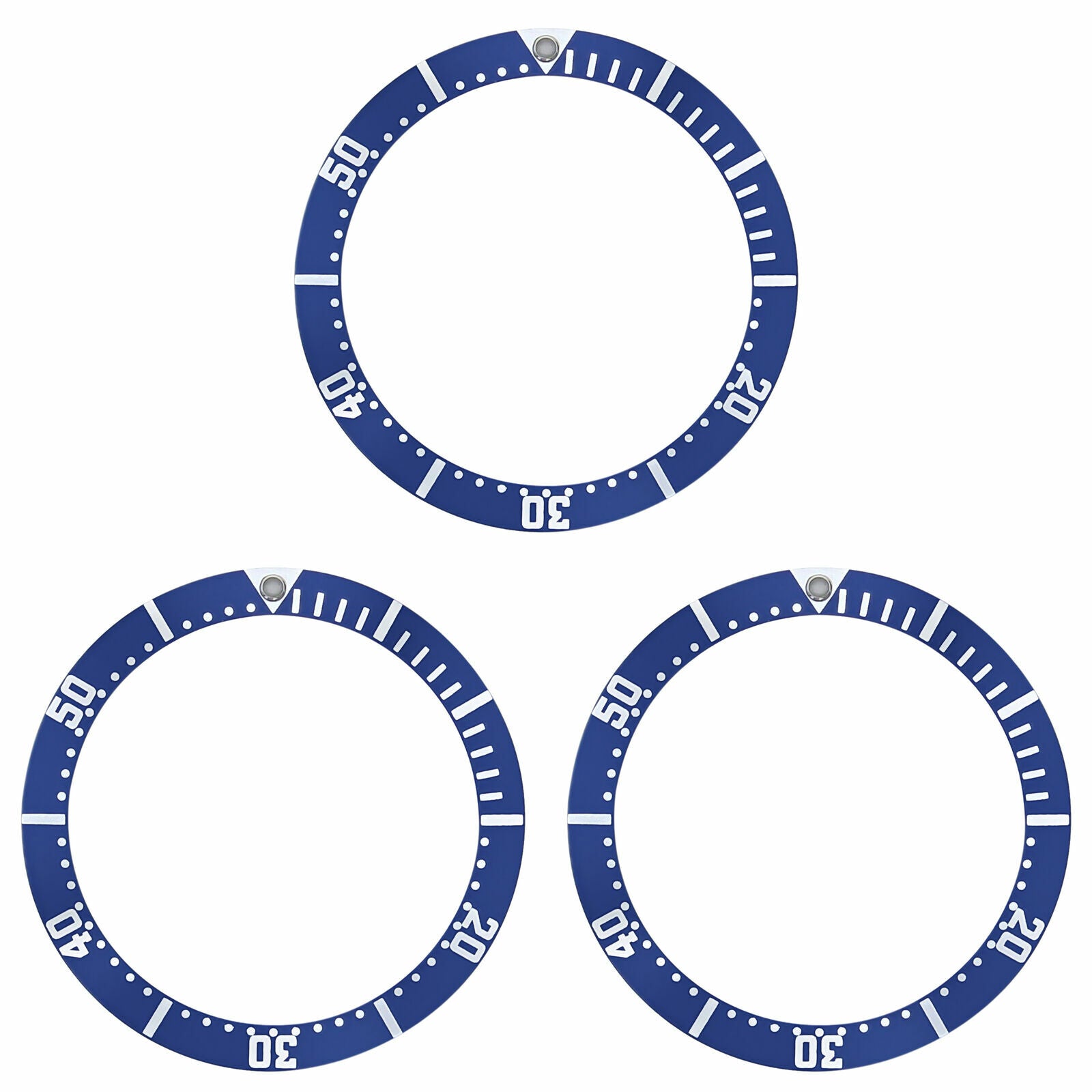 3 EZ SNAP BEZEL INSERT FOR 41MM CASE OMEGA SEAMASTER JAMES BOND 007 BLUE GROOVE