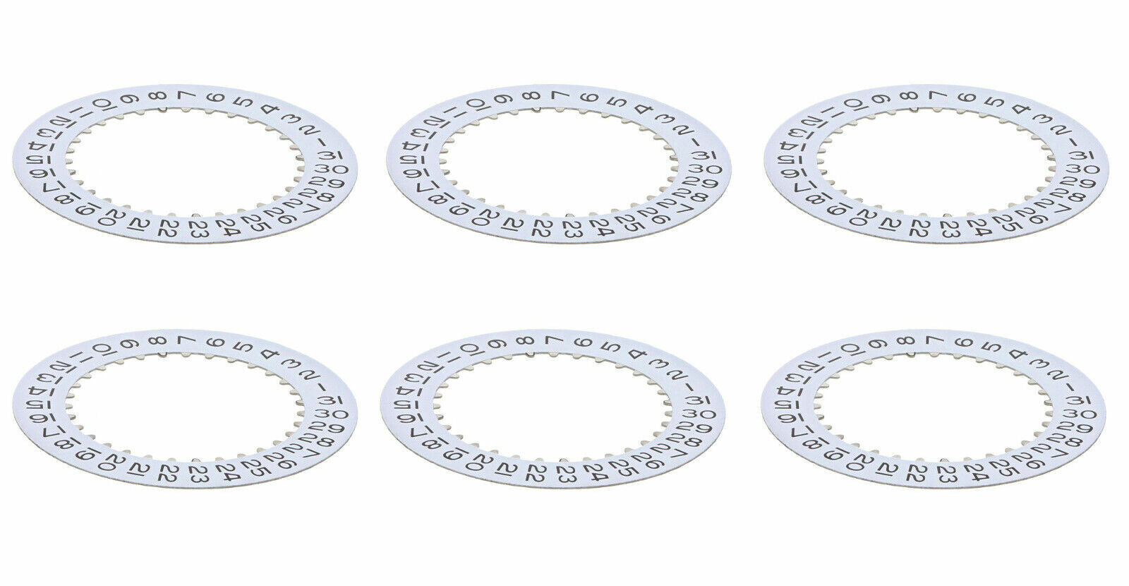 6 DATE DISC FOR 36MM ROLEX  DATEJUST PRESIDENT 18238 MOVEMENT # 3135/3155 WHITE