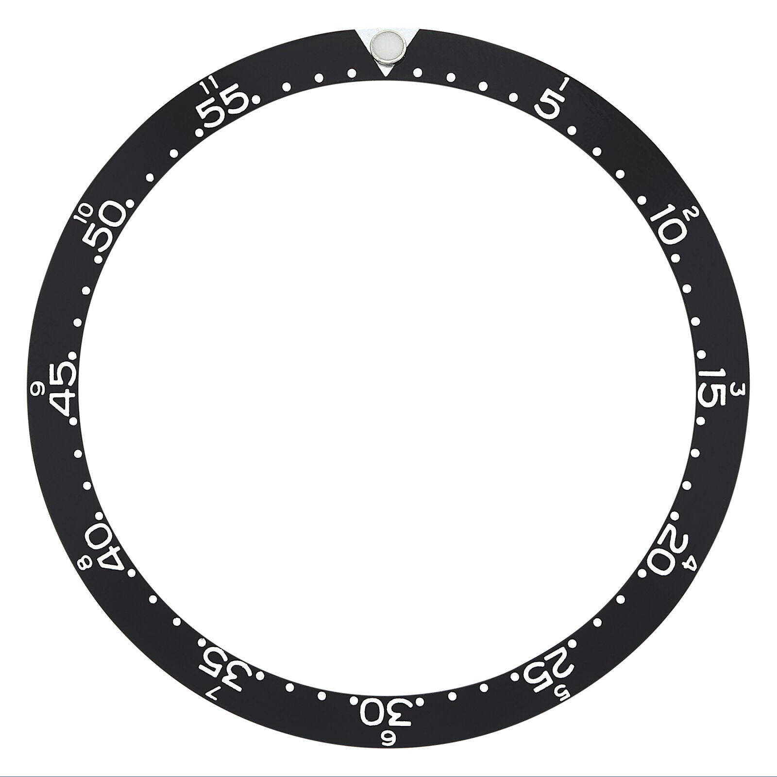 REPLACEMENT BEZEL INSERT BLACK WITH PEARL FOR WATCH 39MM X 33.10MM