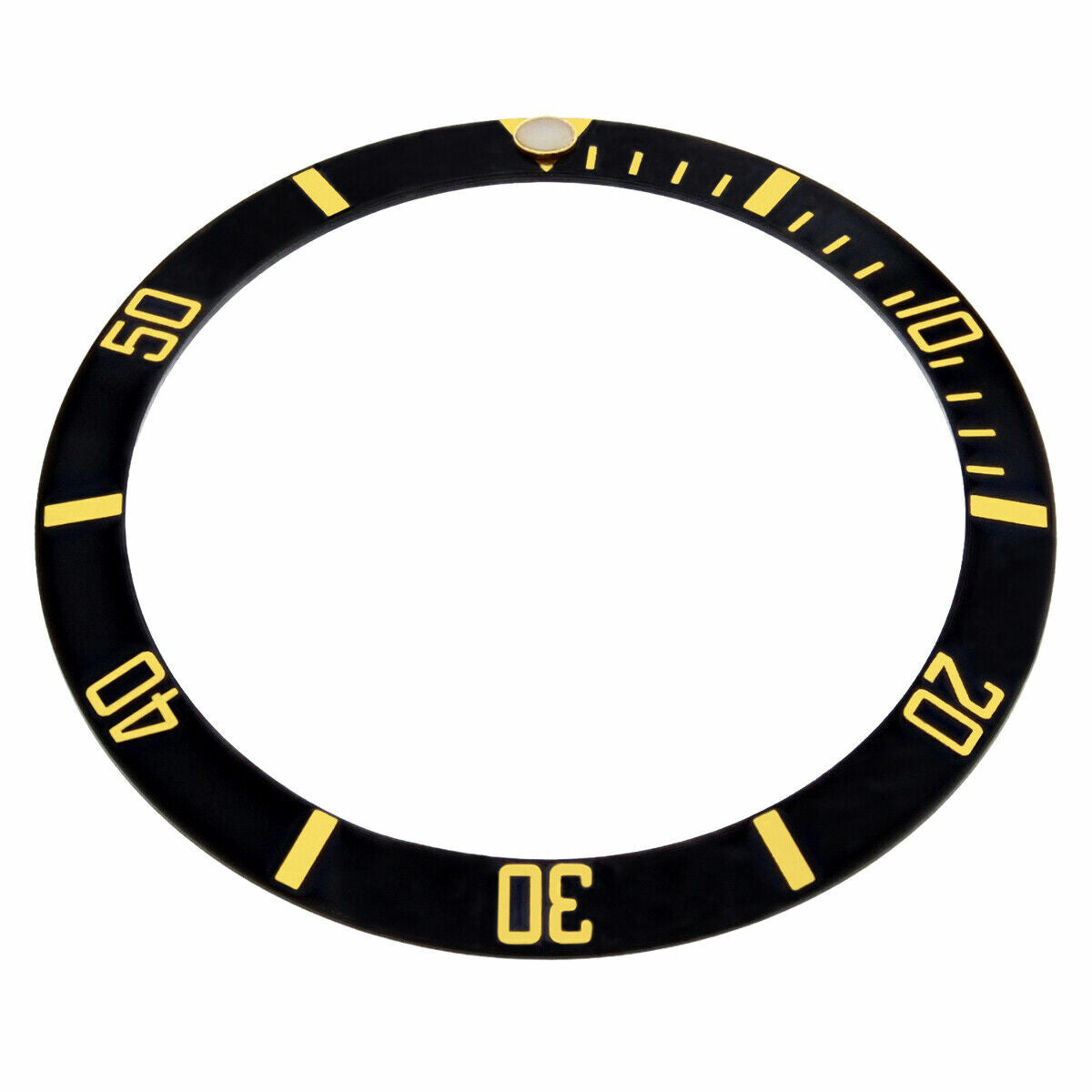 BEZEL INSERT FOR TAG HEUER 1000 1000M PROFESSIONAL DIVER WATCH BLACK GOLD FONT