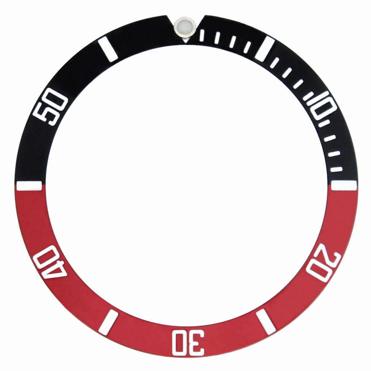 BEZEL INSERT FOR ROLEX SUBMARINER RED/BLACK 16800 16808 16610  16618 16808 16818