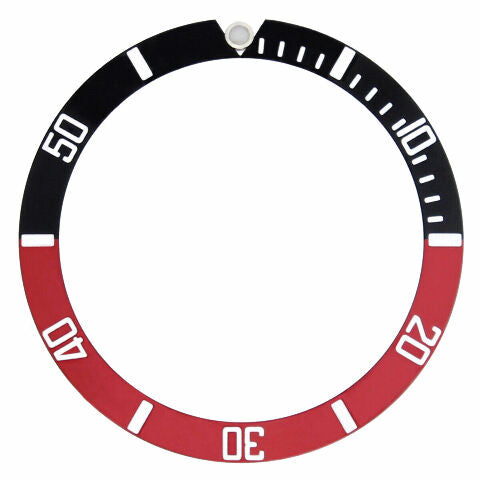 BEZEL INSERT FOR ROLEX SUBMARINER RED/BLACK 16800 16808 16610  16618 16808 16818