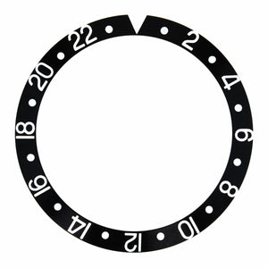 Bezel Insert for Rolex GMT Master Sapahire 16700 16710 16713 16718 16760 Black