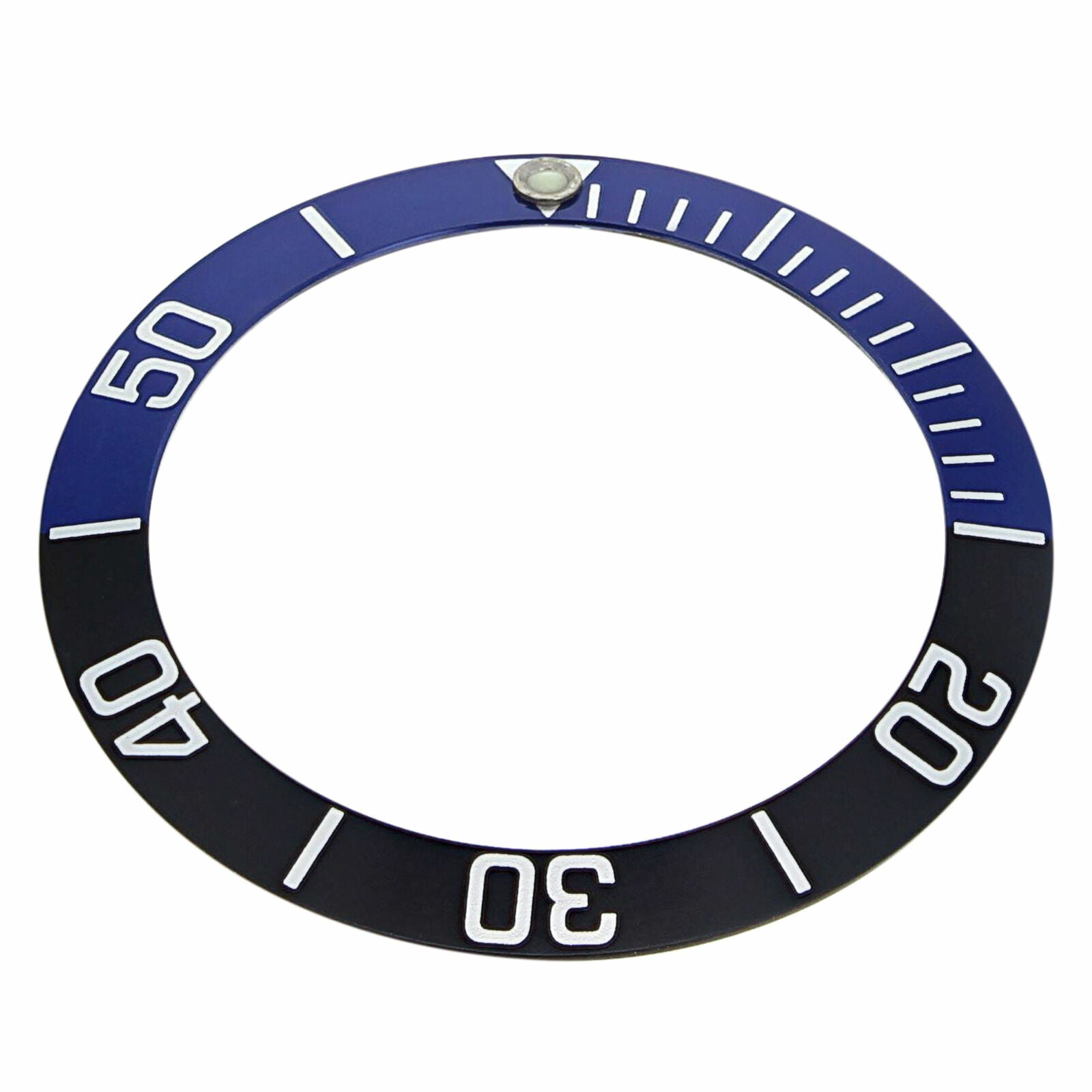 BEZEL INSERT FOR TAG HEUER AQUARACER  2000 WATCH BLACK/BLUE 35.5MM X 27.50MM