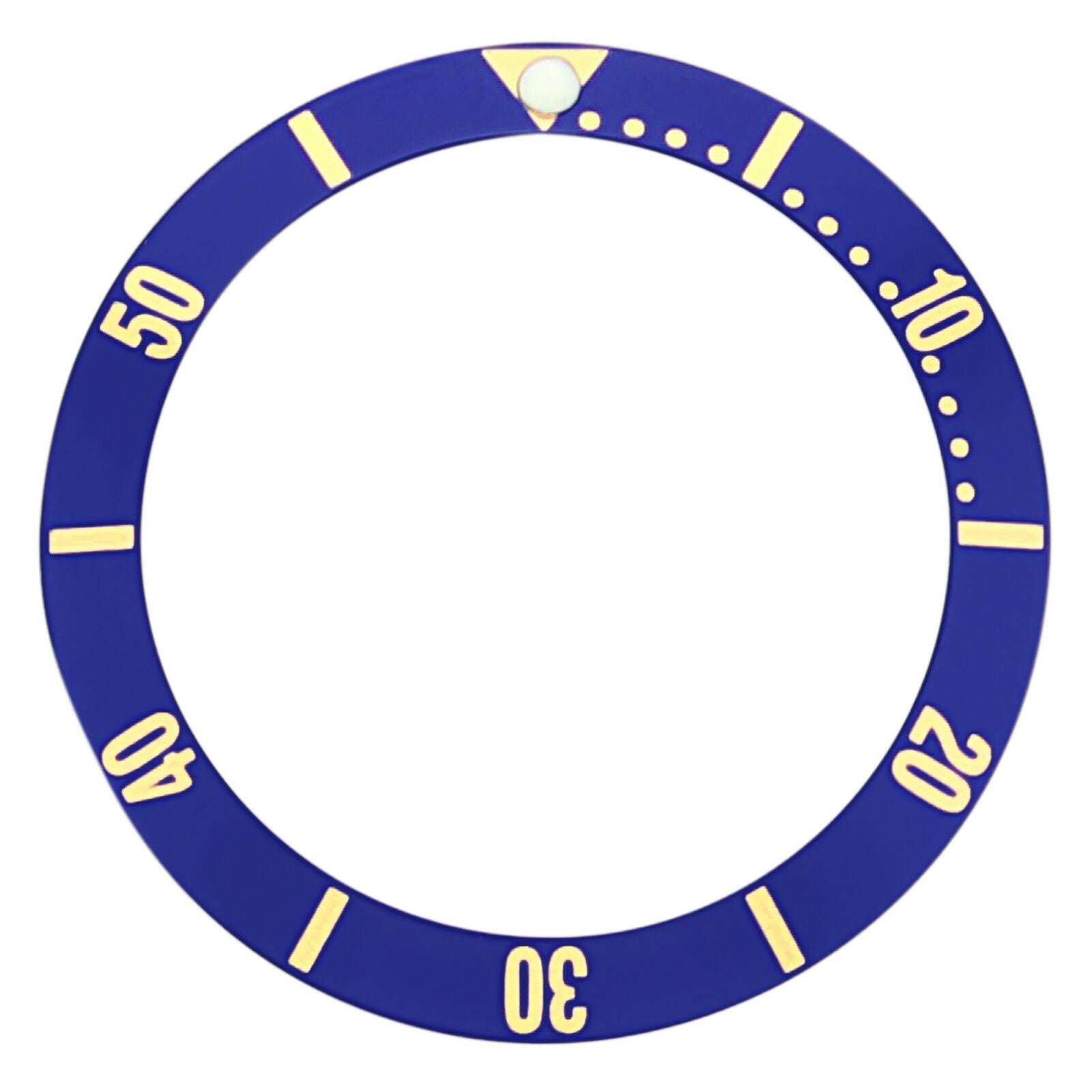 BEZEL INSERT FOR LADY TAG HEUER  1500 WD 1413-1423-DO WATCH BLUE GOLD FONTS