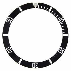 BEZEL INSERT FOR ROLEX NO DATE 40MM SUBMARINER WATCH 14060 , 14060-1 BLACK