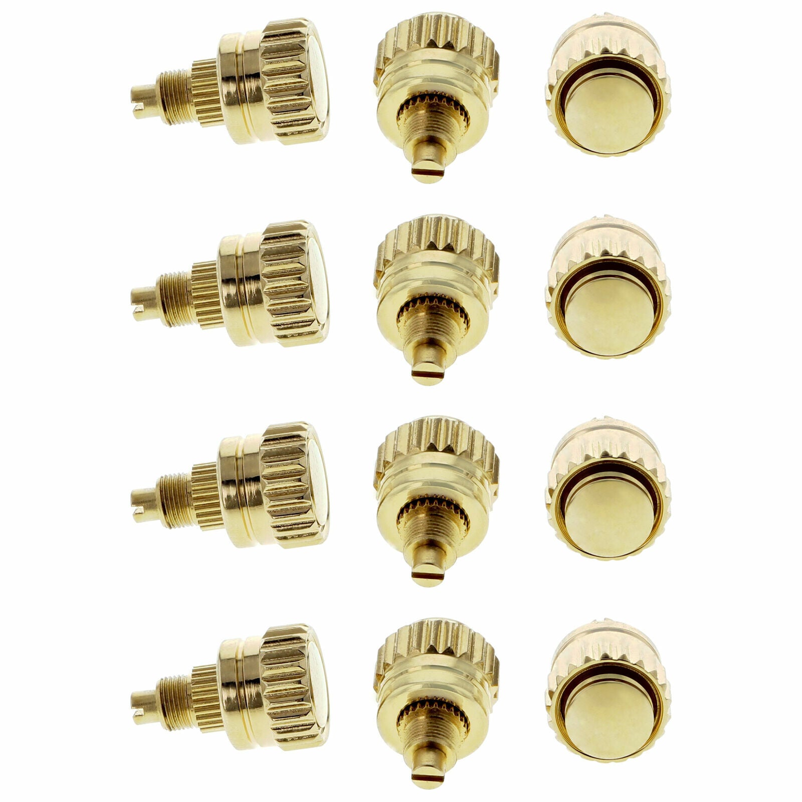 12 DAYTONA WATCH CROWN PUSHER FOR ROLEX 116518 116520 116523 116598 116599 GOLD