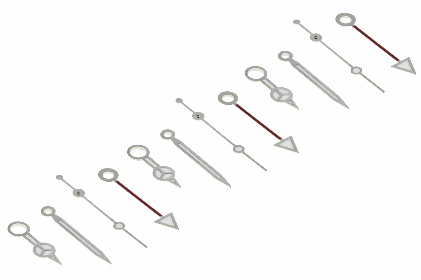 3 SET WATCH HAND FOR ROLEX GMT MOVEMENT 3075-3175 16570 16700 16750 16758 SILVER