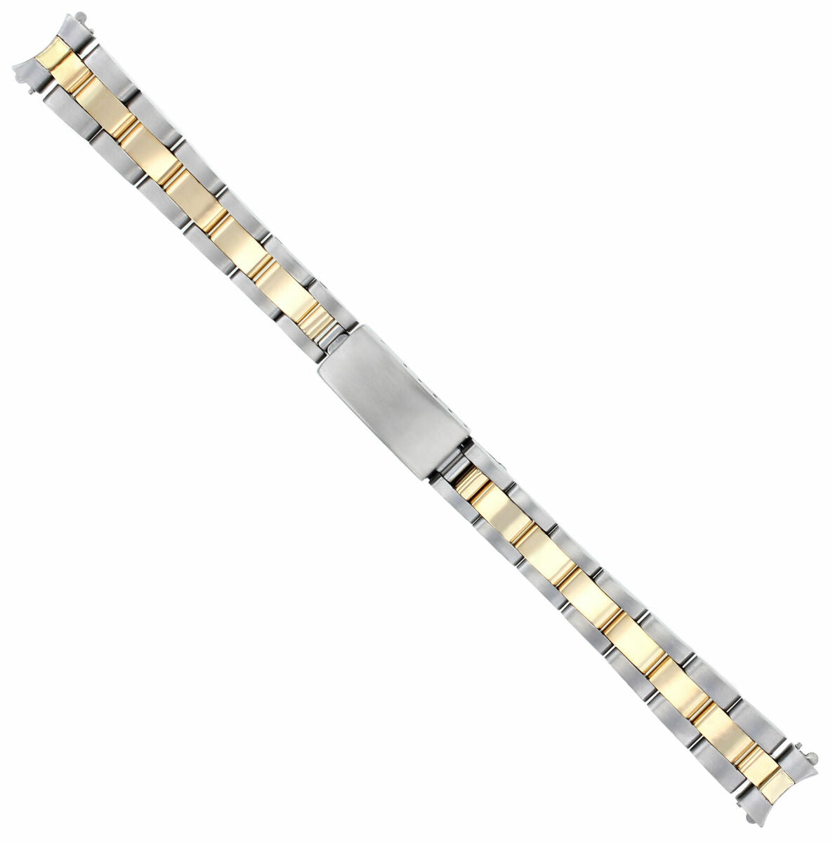 LADIES 13MM 18K/SS OYSTER WATCH BAND FOR 26MM ROLEX 6917 69173 69174 REAL GOLD