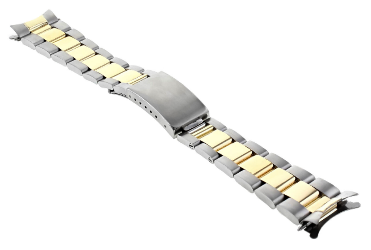 OYSTER WATCHBAND FOR ROLEX DATEJUST 16013 16014 16233 16234 REAL GOLD 14K/S 20MM