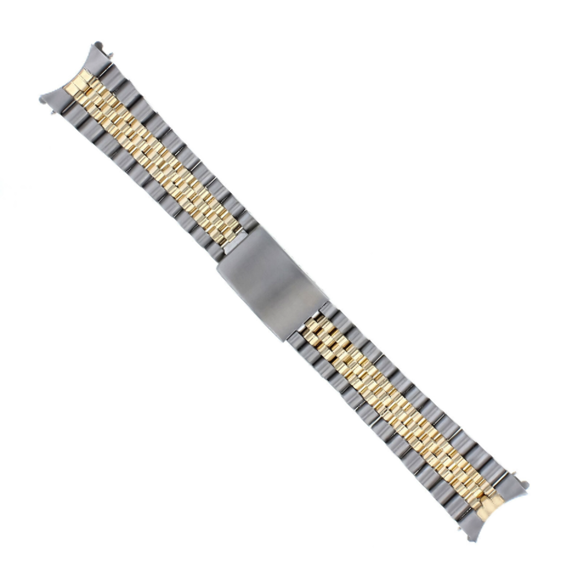 JUBILEE WATCHBAND FOR 34MM ROLEX MEN DATE 1500 AIRKING  REAL GOLD 14K/SS 19MM