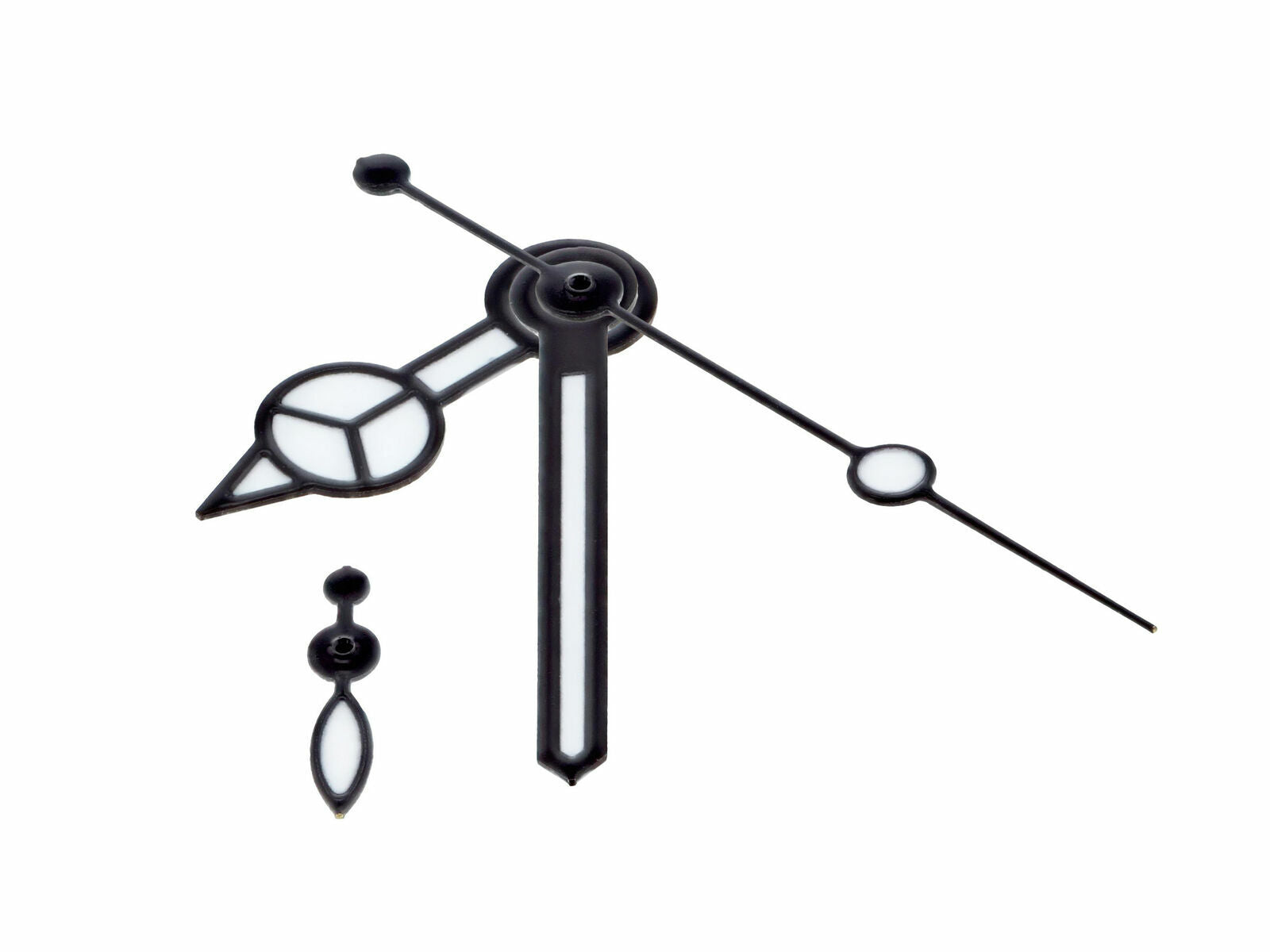 3 SET WATCH HAND FOR PANERAI WATCH MOVEMENT VALJOUX ETA 7750-7753 MERCEDE BLACK