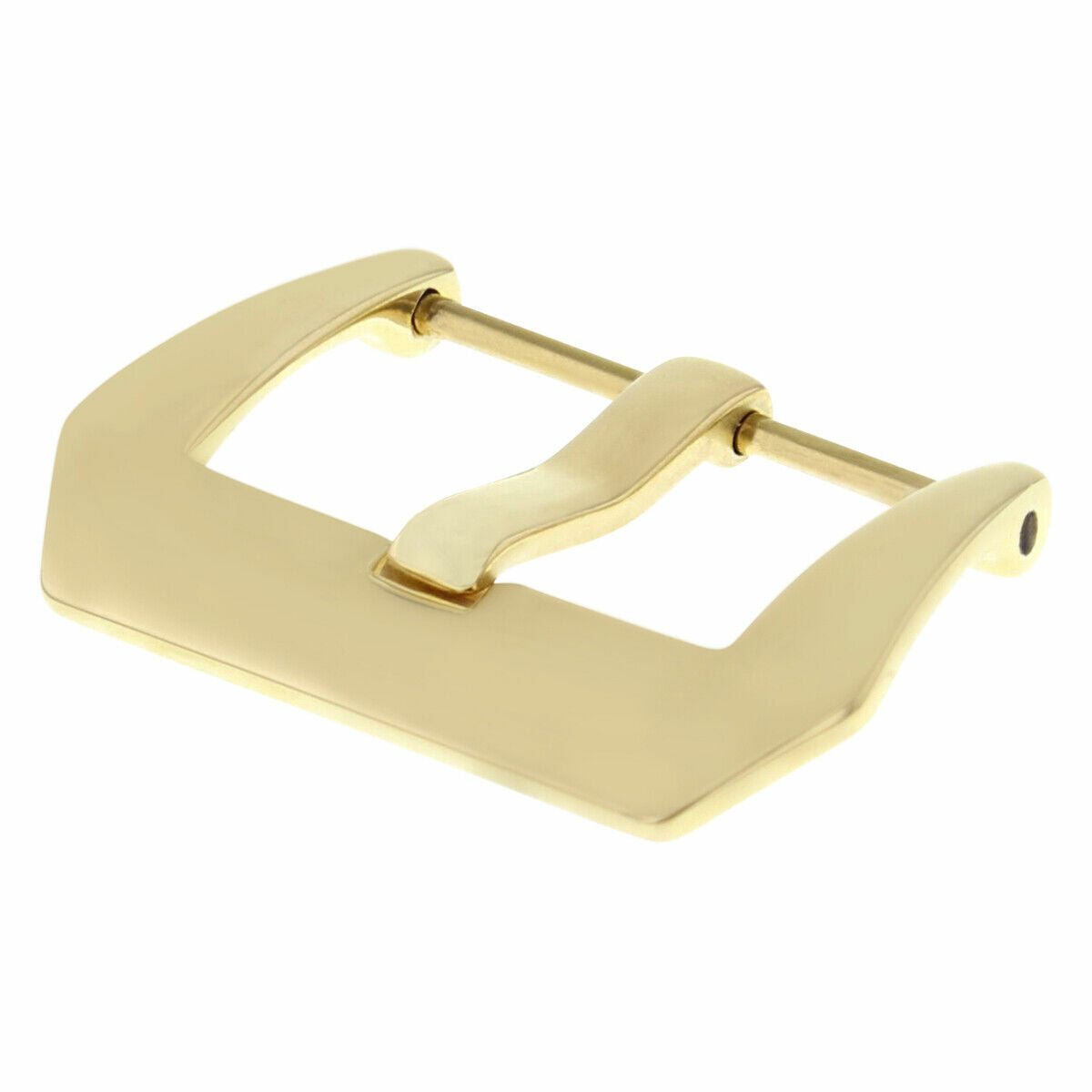 22MM STRAP PRE-V SCREW BUCKLE YELLOW GOLD FOR PANERAI 40MM MARINA RUBBER BAND