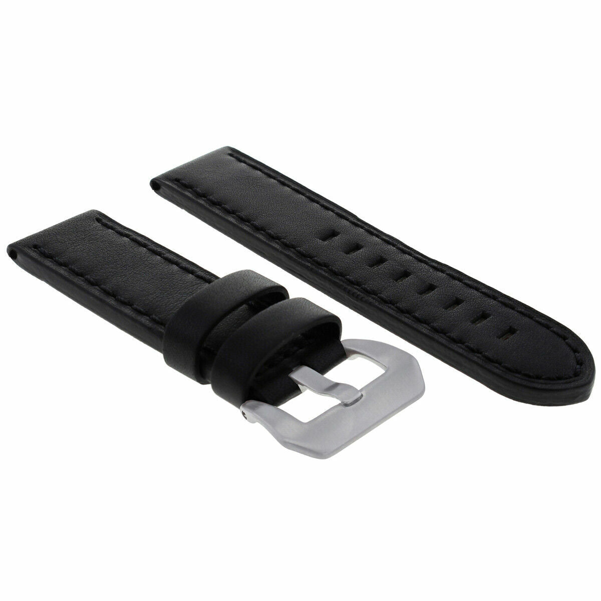 20MM COW LEATHER WATCH BAND STRAP FOR MENS ANONIMO WATCH BRACELET BLACK