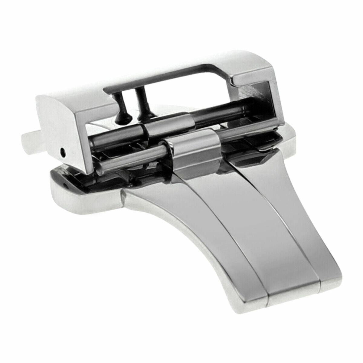 20MM DEPLOYMENT BAND CLASP BUCKLE FOR PANERAI 22MM FIT LEATHER STRAP BRUSH STEEL