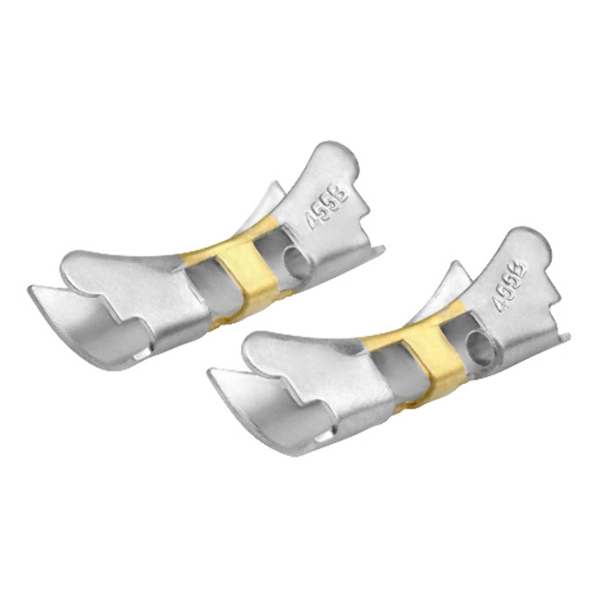 2 END PIECE END LINK FOR JUBILEE WATCH BAND FIT 36MM ROLEX DATEJUST TWO TONE 20MM