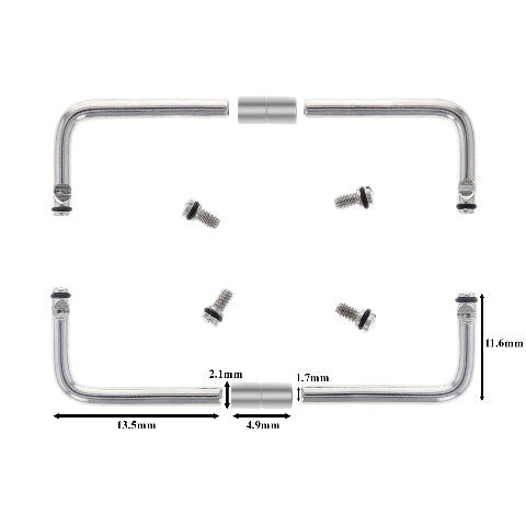 1 SET BAR SCREW CONNECTOR FOR PANERAI PAM RADIOMIR 183 295 STRAP BAND BRACELET