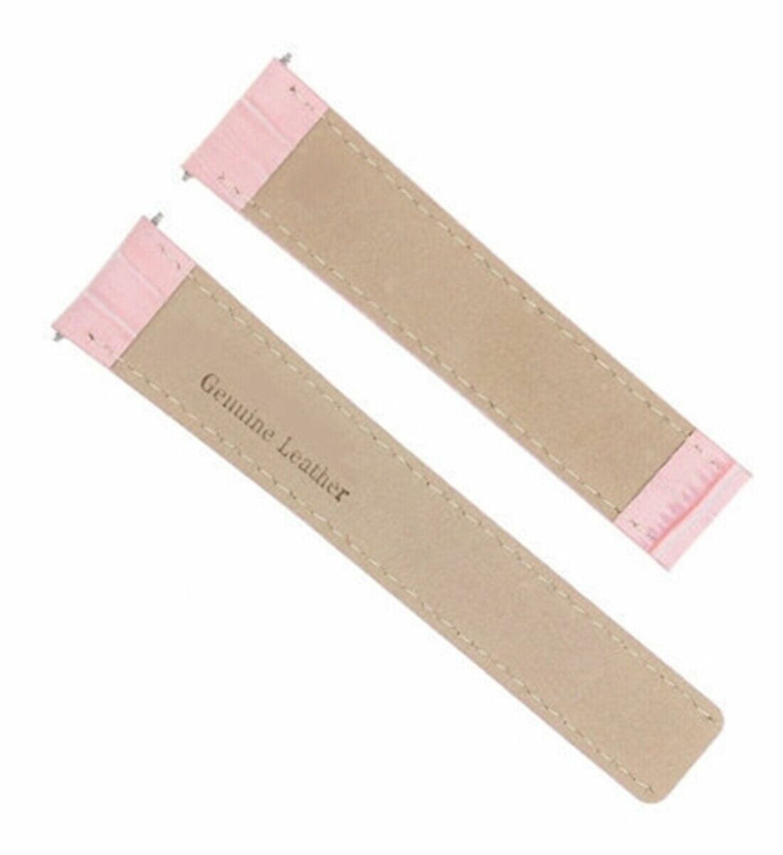 18MM LEATHER WATCH BAND STRAP DEPLOYMENT CLASP FIT CARTIER TANK PINK ROSE #1CD