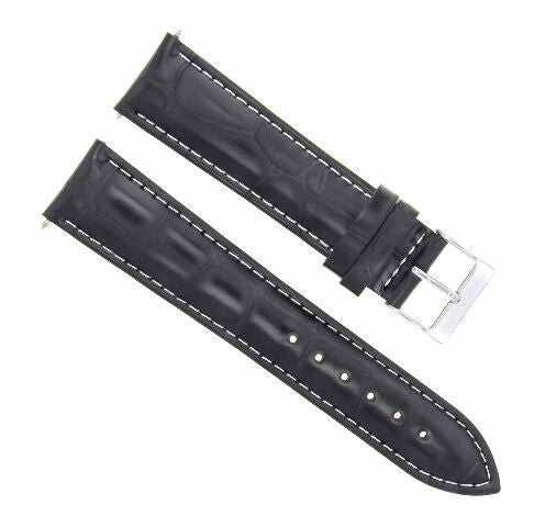 19-20MM LEATHER WATCH BAND STRAP TAPERING TO 16MM FOR ROLEX DATE, DATEJUST WATCH