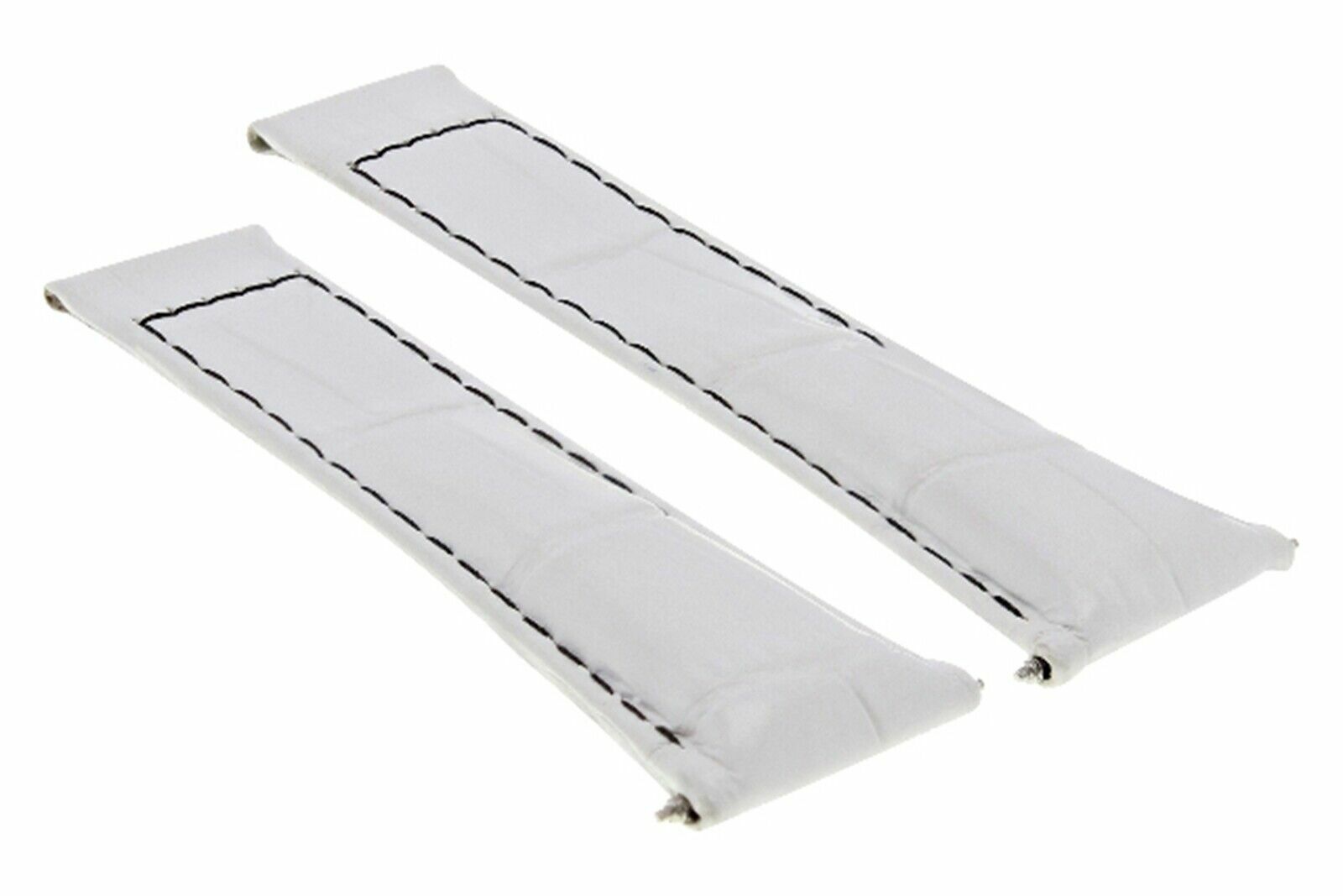 LEATHER STRAP BAND FOR ROLEX DAYTONA 116519 116523 WATCH WHITE BLACK ST REGULAR