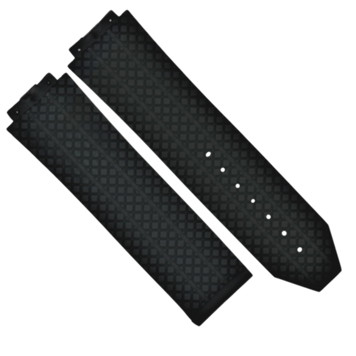 REPLACEMENT 24MM RUBBER BAND STRAP CLASP FIT HUBLOT BIG BANG 44-45MM WATCH BLACK