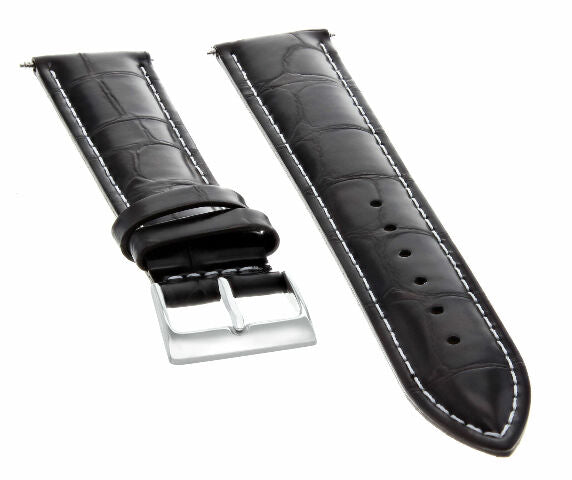 19-20MM LEATHER WATCH BAND STRAP TAPERING TO 16MM FOR ROLEX DATE, DATEJUST WATCH