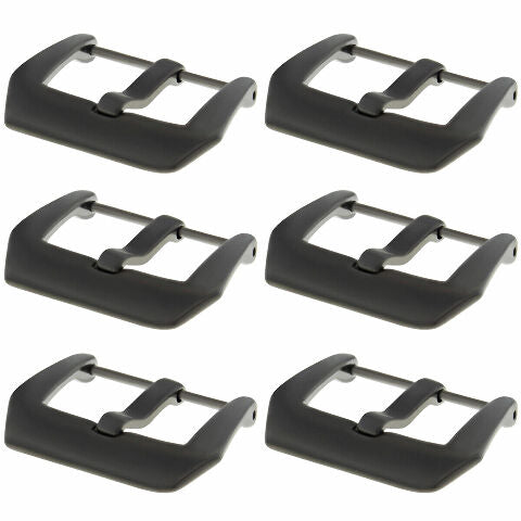 6- 26MM STRAP PRE-V SCREW BUCKLE PVD FOR PAM PANERAI LUMINOR 47MM GMT BLACK PVD